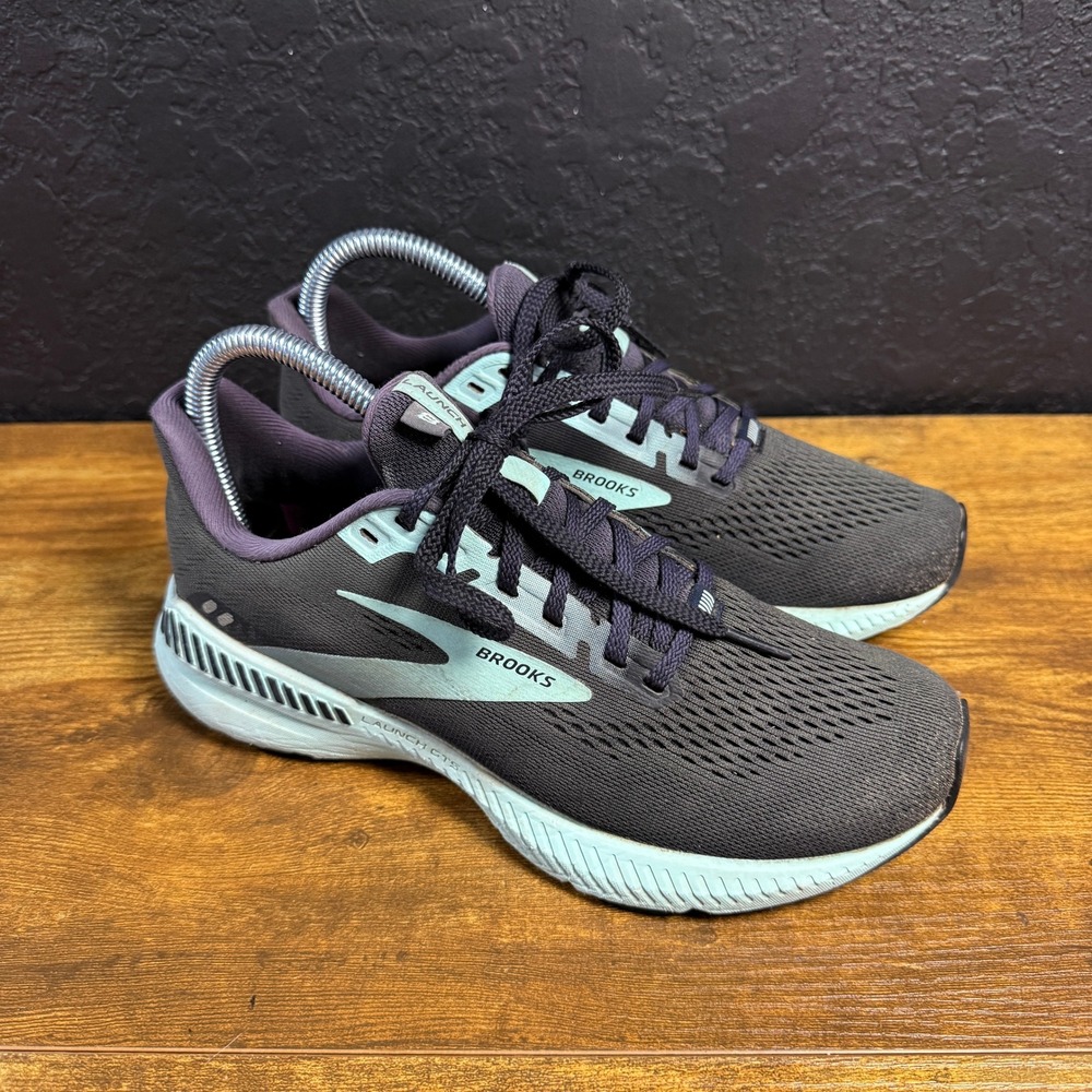 Brooks Launch GTS 8 1203461B096 Purple‎ Mint Mesh Running Shoes Womens 6.5